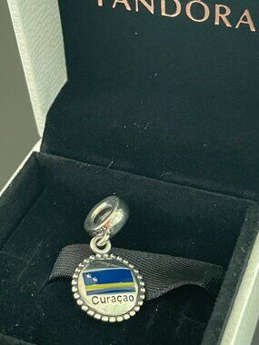 Original Pandora Curacao Flag Charm